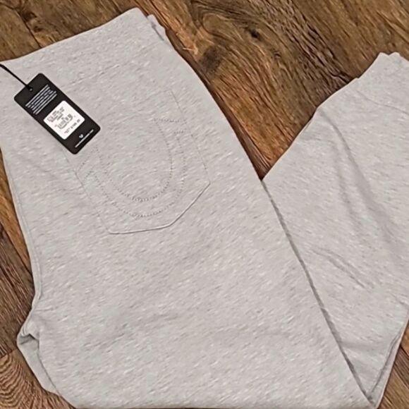 True Religion Buddha 3 Star Jogger- Heather Grey - Picture 8 of 9
